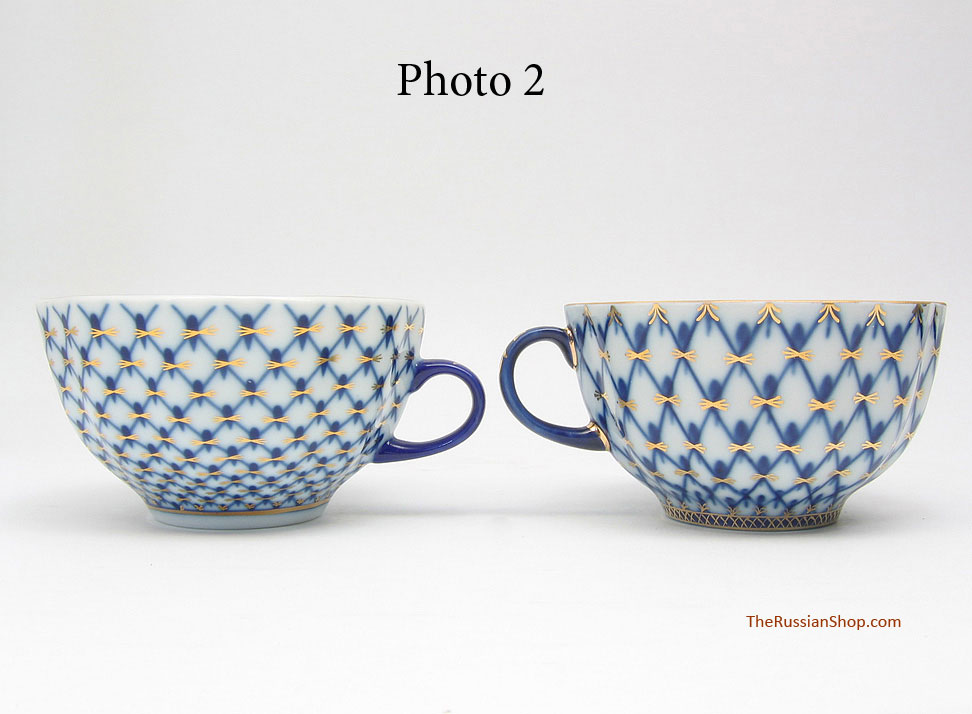 Lomonosov Imperial Porcelain Teapot Cobalt Net/Blues Cobalt Net Gold Piece